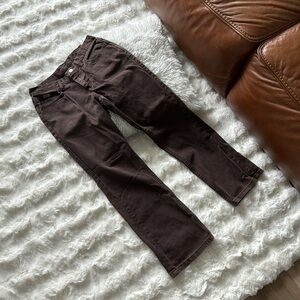 Dark Brown Denim Jeans
